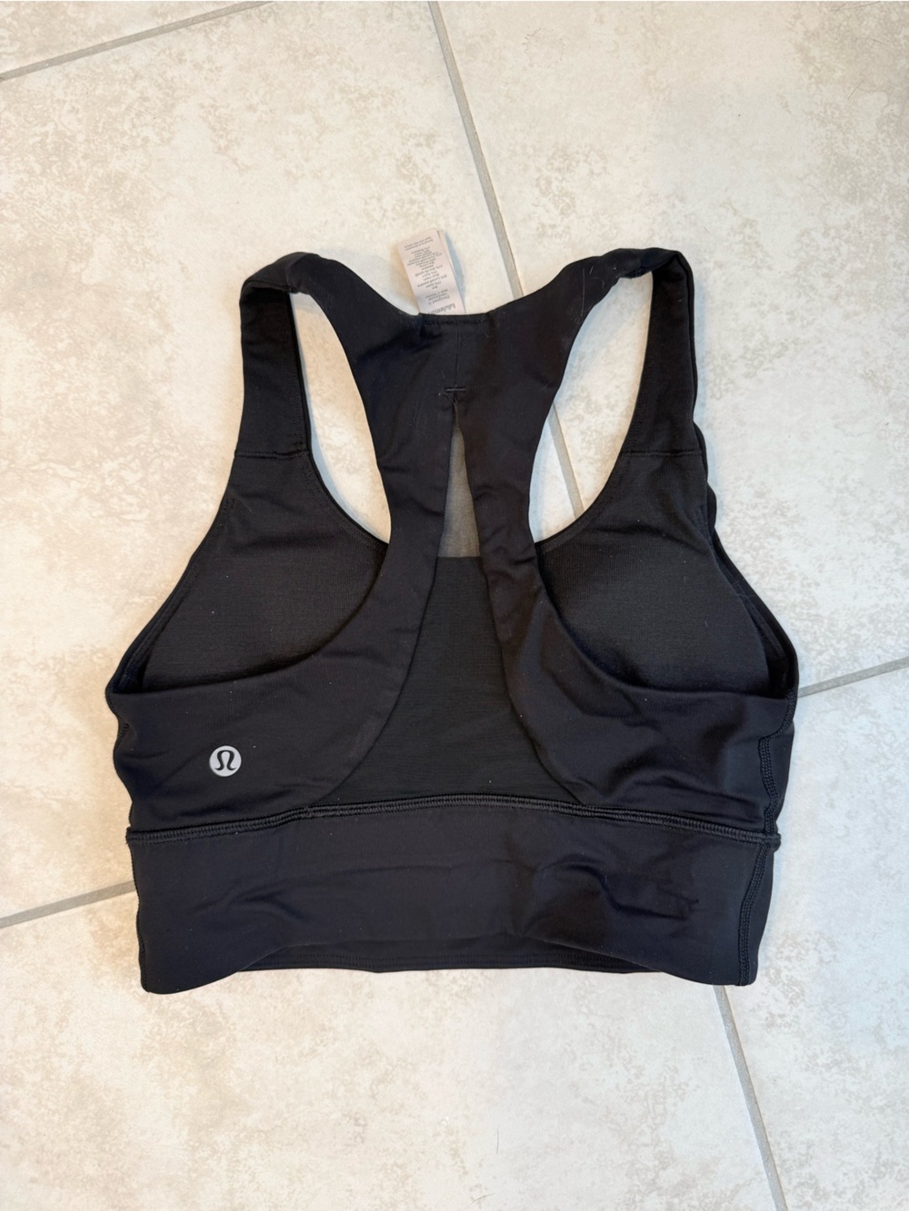 lululemon athletica Black Racerback Sports Bra